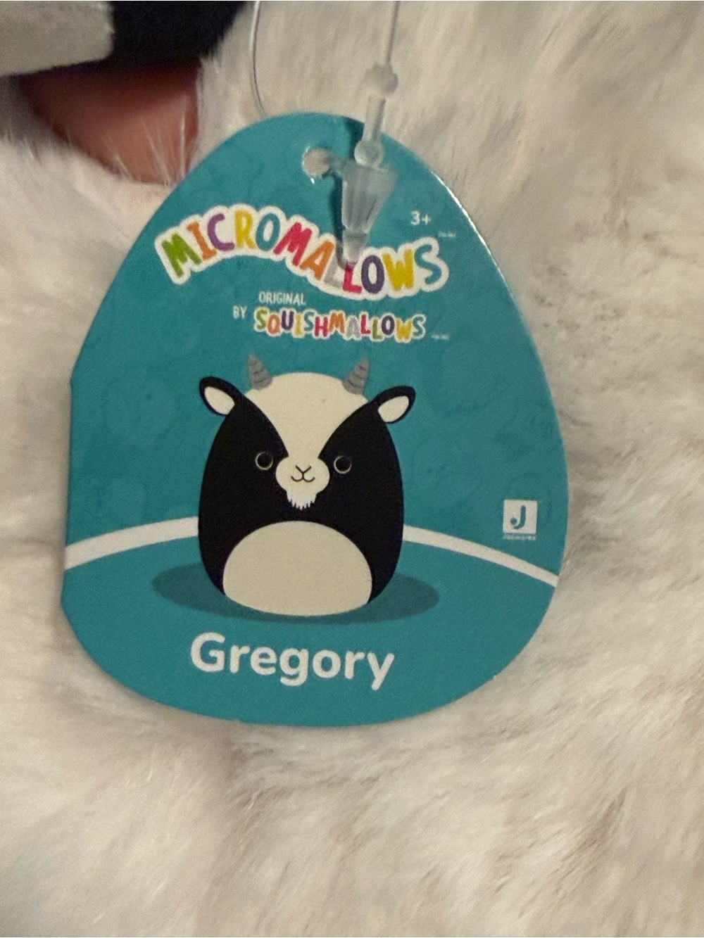 Gregory the Goat Micromallow Plush Keychain/ Bag Charm- NWT - Picture 3 of 4